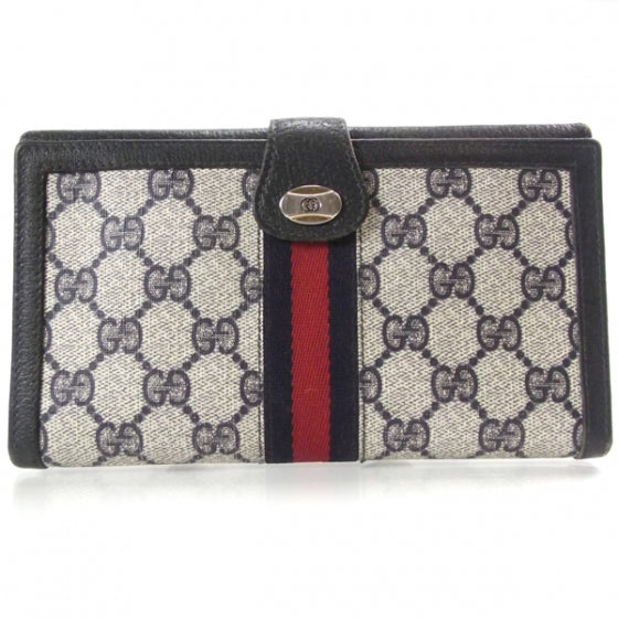 Monogram Wallet Navy