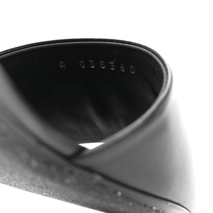 Chanel Lambskin Pearl CC Sandals 38.5 Black 8 of 8
