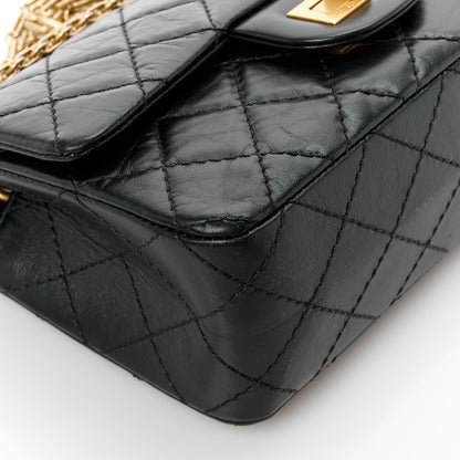 Chanel Aged Calfskin Quilted 2.55 Reissue Mini Flap Black 9 of 11