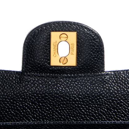 Chanel Caviar Quilted Medium Double Flap Black 7 of 8