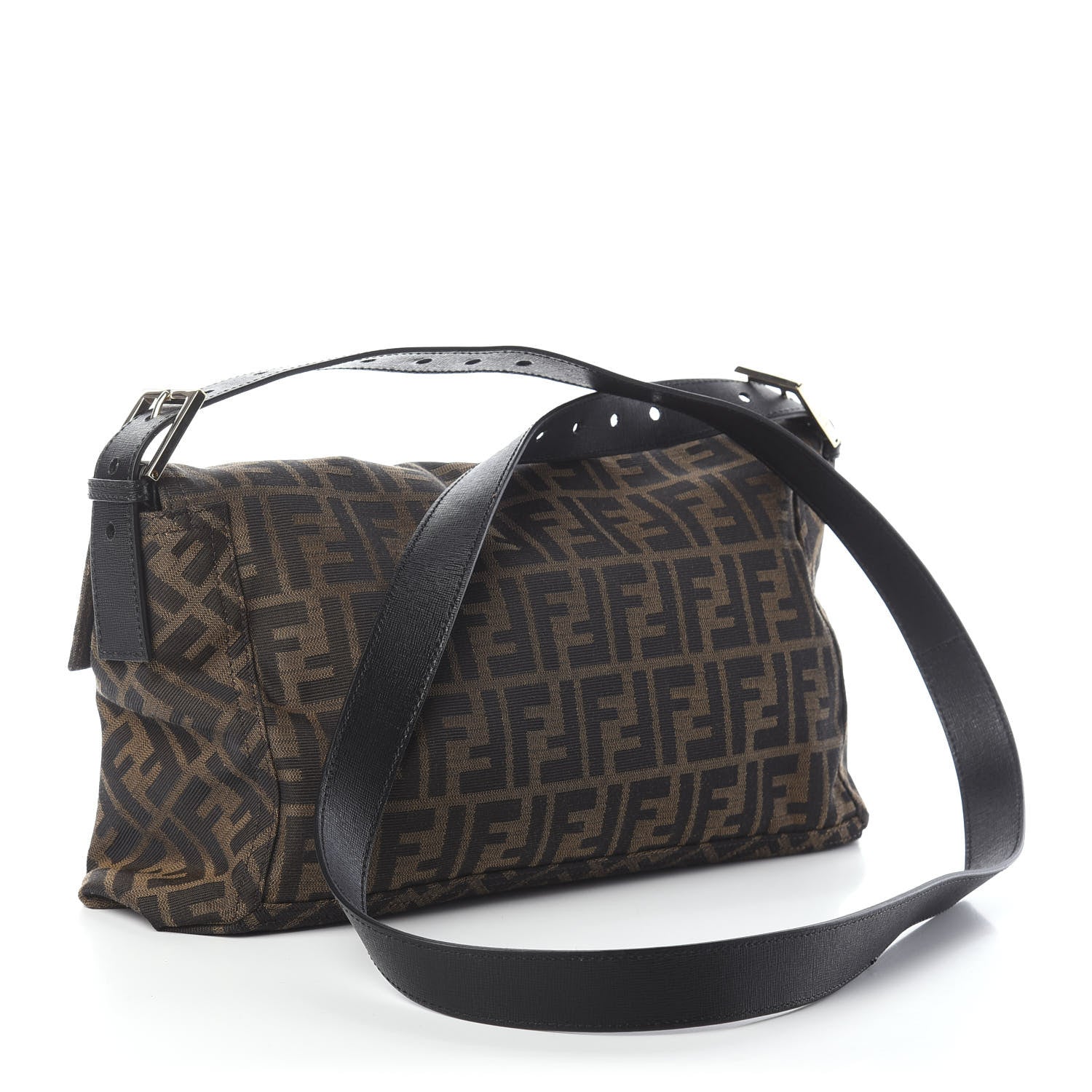 Fendi Zucca Vitello Elite Shoulder Bag Tobacco 3 of 8