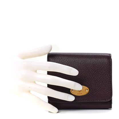 Mulberry Small Classic Grain Small Plaque French Purse Wallet Oxblood 2 of 12