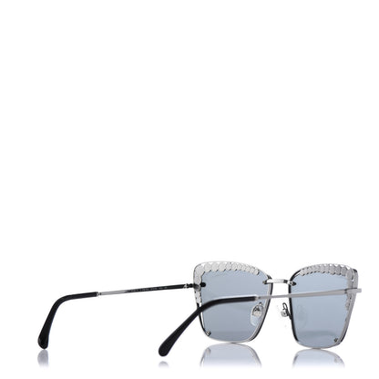 Chanel Square Frame Pearl Sunglasses 4235-H Dark Grey 4 of 8