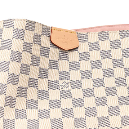 Louis Vuitton Damier Azur Graceful MM Rose Ballerine 7 of 10