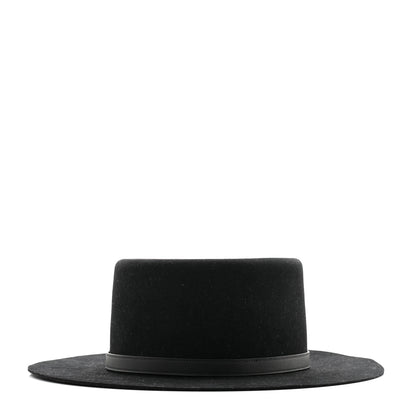 Hermes Rabbit Felt Hampton Hat 57 Black 1 of 10