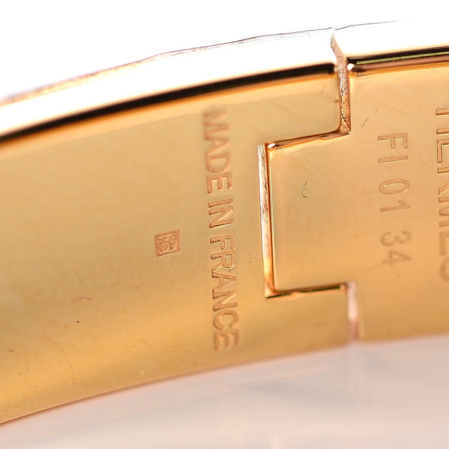Enamel Narrow Clic Clac H Bracelet GM Orange