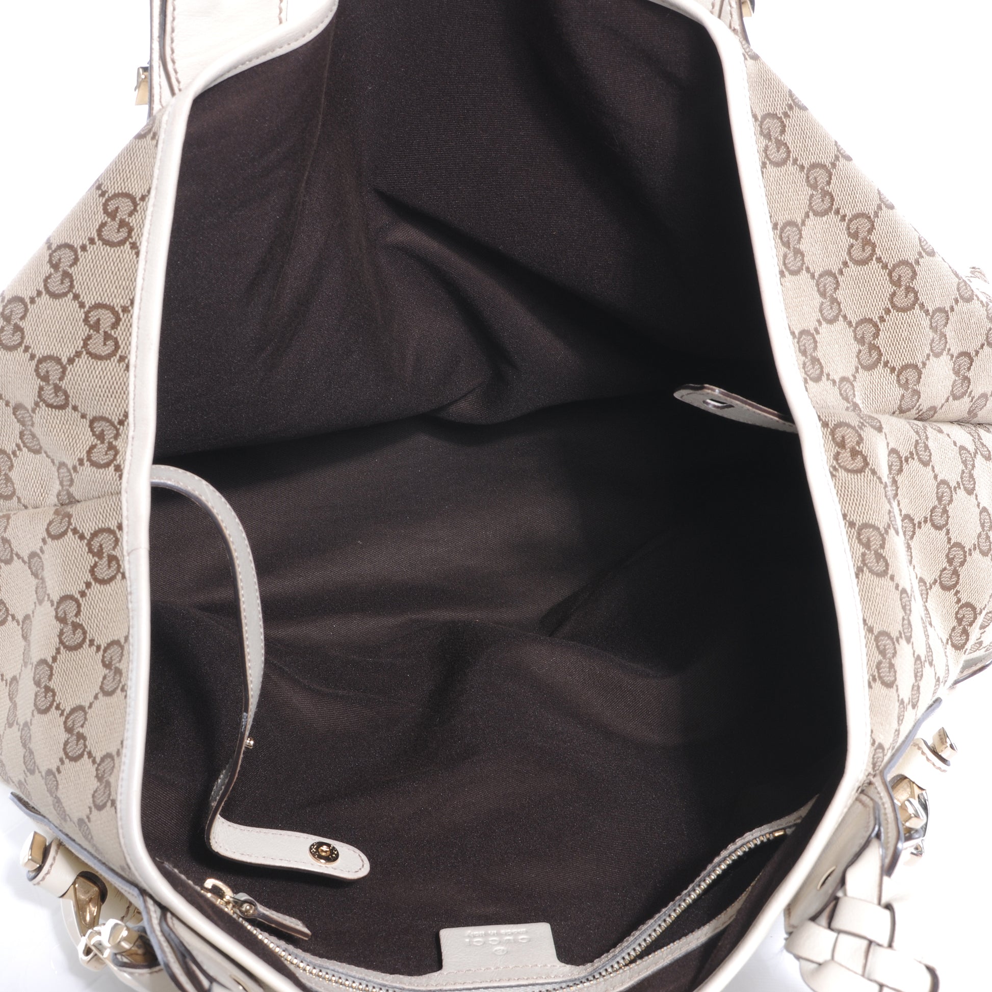 Gucci Monogram Pelham Medium Shoulder Bag White 8 of 8