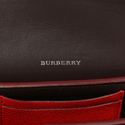 Burberry Goatskin Mini D-Ring Bag Bright Red 6 of 9