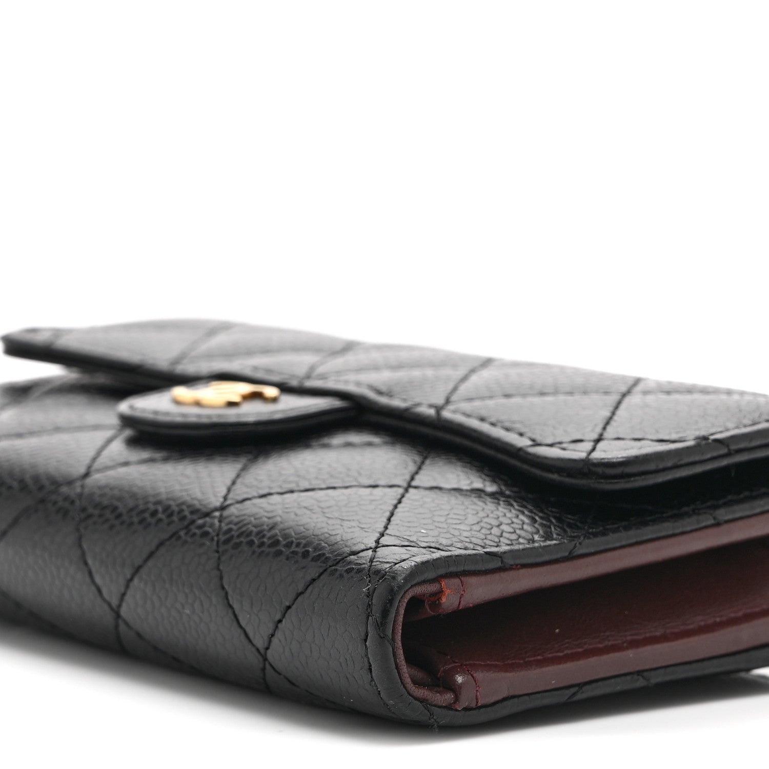 小物 CHANEL MEDIUM FLAP WALLET Chanel Caviar Quilted Medium Flap Wallet Black 1841368 – FASHIONPHILE