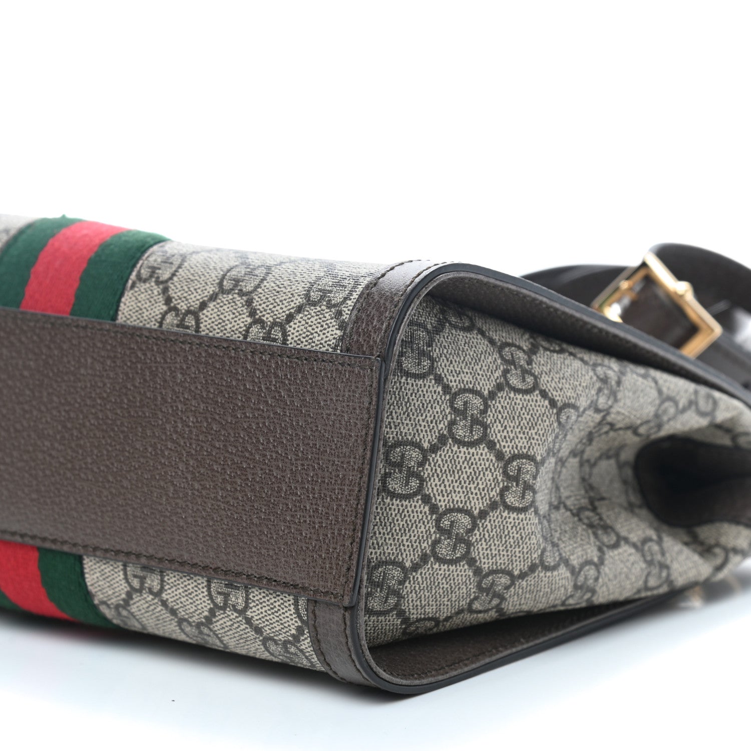 Gucci GG Supreme Monogram Small Ophidia Tote Bag Brown 7 of 9