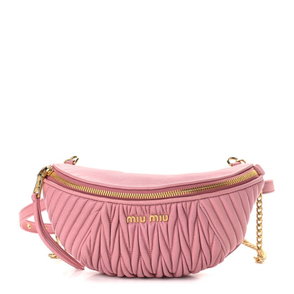 Miu Miu Nappa Matelasse Rider Belt Bag Orchid Pink 1 of 14