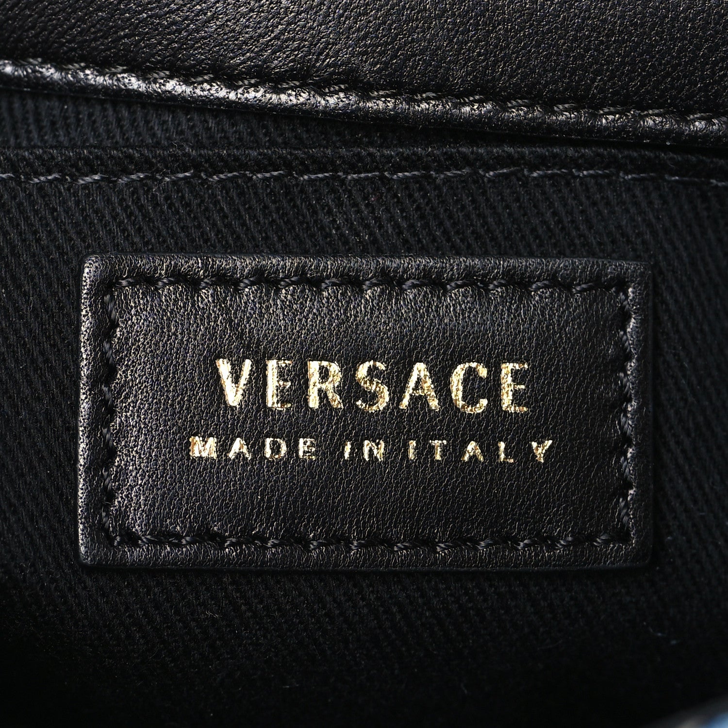 Versace Denim Barocco Printed Icon Small Crossbody Bag Blue 6 of 10