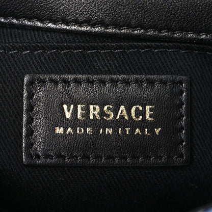 Versace Denim Barocco Printed Icon Small Crossbody Bag Blue 6 of 10