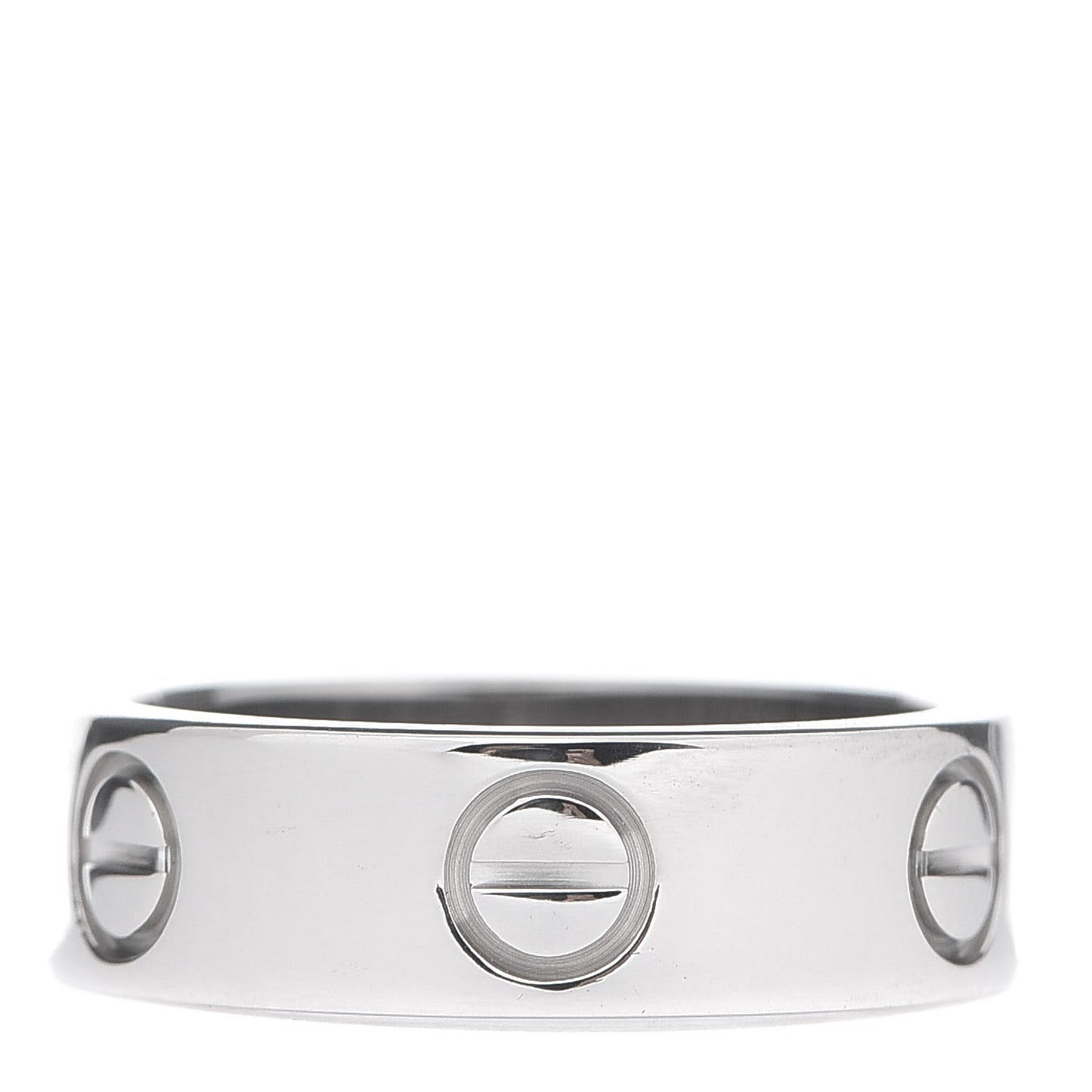 18K White Gold 5.5mm LOVE Ring 49 4.75