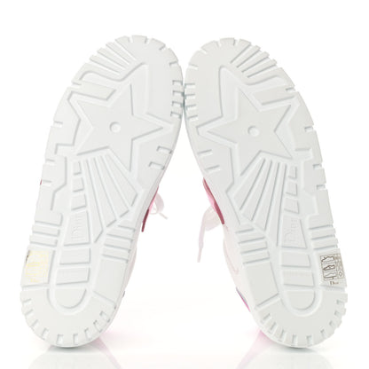 Christian Dior Laminated Calfskin Dior-ID Platform Sneakers 38 White Metallic Pink 5 of 9