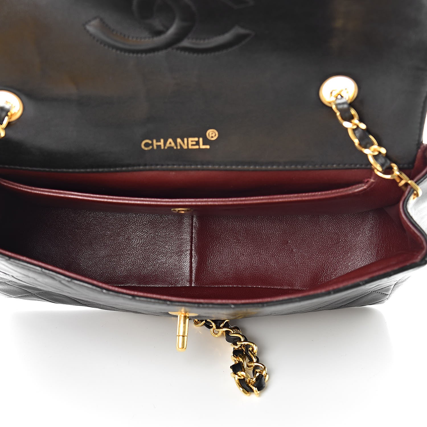 Chanel Lambskin Quilted Medium Single Flap Black 7 of 17