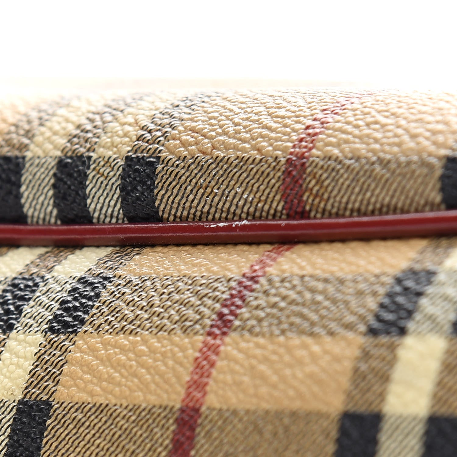 Burberry Haymarket Check Tote Red 13 of 13