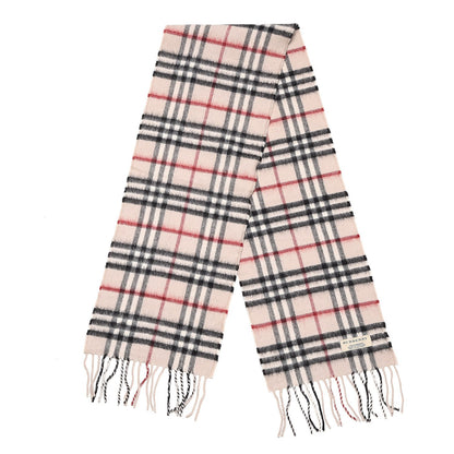Burberry Cashmere House Check Fringe Scarf Beige 3 of 6