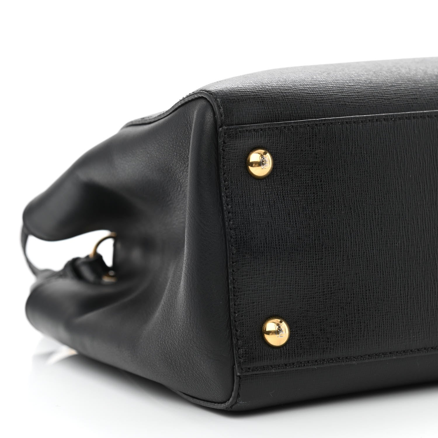 Fendi Vitello Elite Petite 2Jours Tote Black 8 of 10