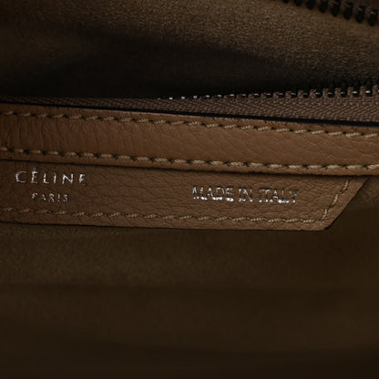 Celine Drummed Calfskin Micro Luggage Dune 6 of 12