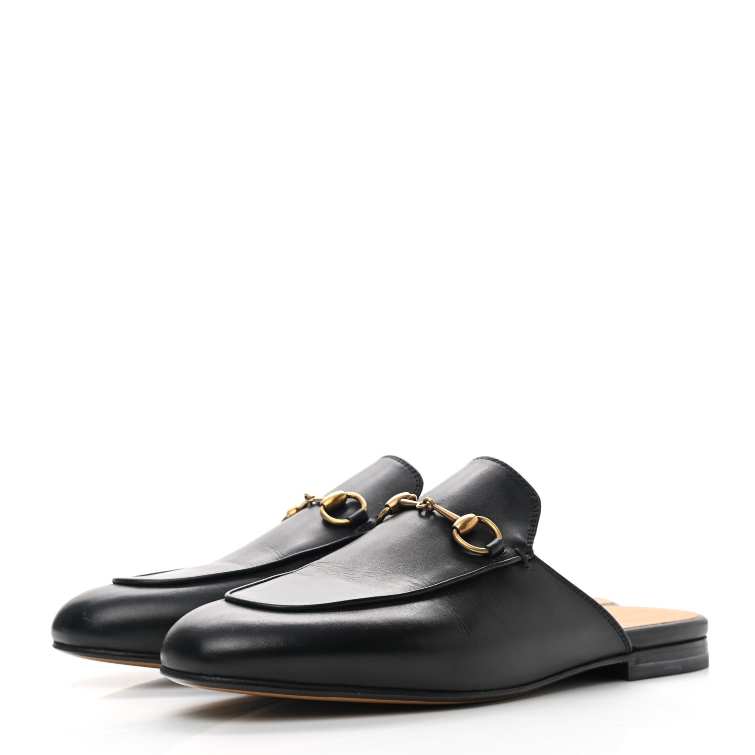 Gucci Calfskin Womens Princetown Slippers 38 Black 3 of 7