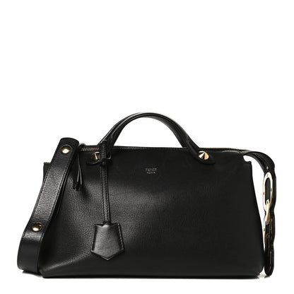 Fendi Vitello Dolce Chain Tail Gold Edition Medium By The Way Boston Bag Black Vintage Gold 1 of 13