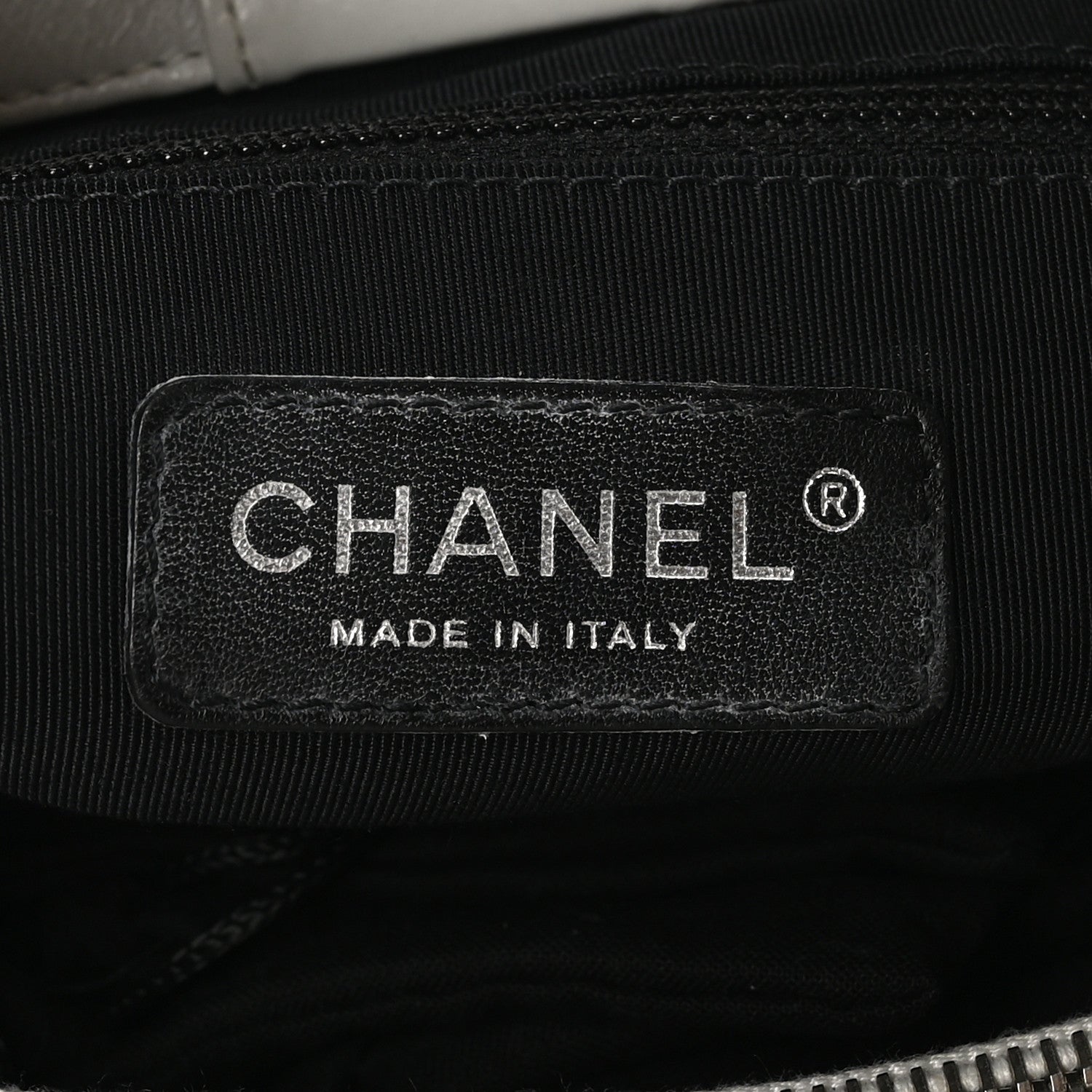 Chanel Glazed Calfskin Quilted Small Chain Me Tote Dark White 6 of 10