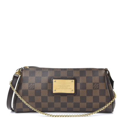 Louis Vuitton Damier Ebene Eva Clutch 1 of 9