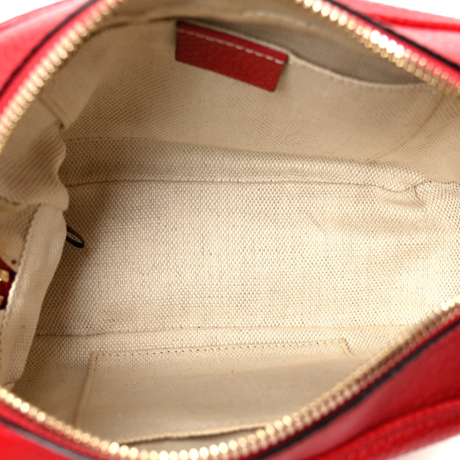 Gucci Pebbled Calfskin Small Soho Disco Bag Vibrant Red 4 of 10