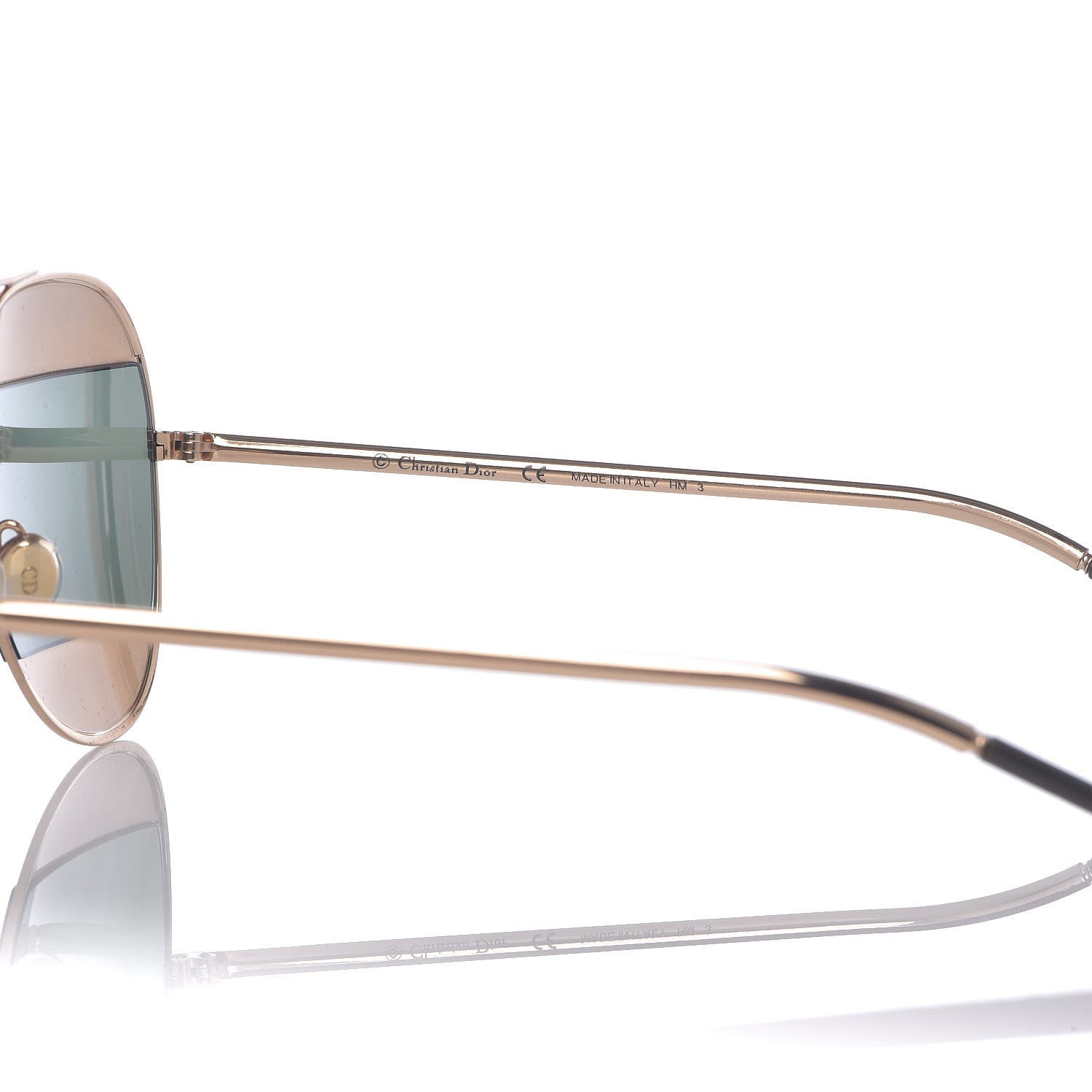 Christian Dior Split 1 Aviator Sunglasses Gold 6 of 7
