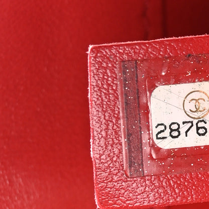 Chanel Lambskin Quilted Easy Carry Flap Red 7 of 10