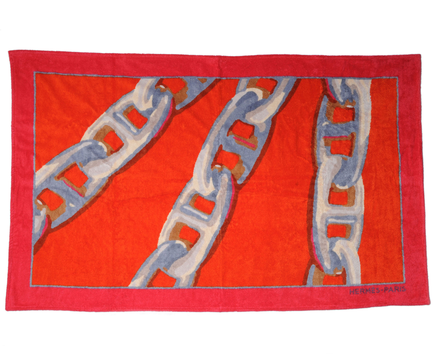 Terry Cotton Chaine D'Ancre Printed Beach Towel