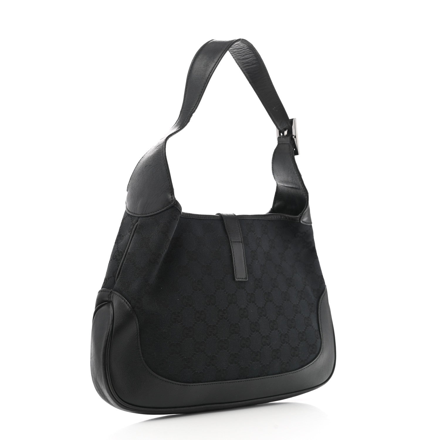 Gucci Monogram Jackie O Hobo Black 3 of 15