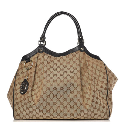 Gucci Monogram Large Sukey Tote Beige Ebony Black 2 of 30