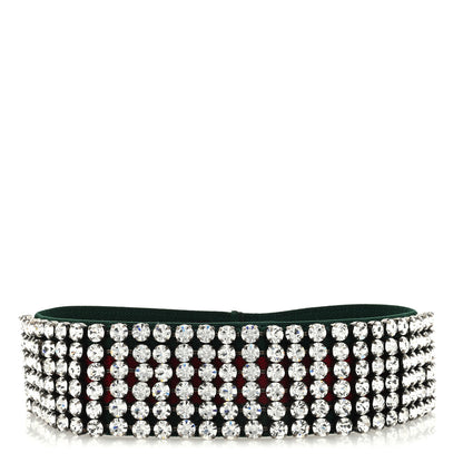 Gucci Crystal Embellished Webby Headband S Red Green 1 of 3