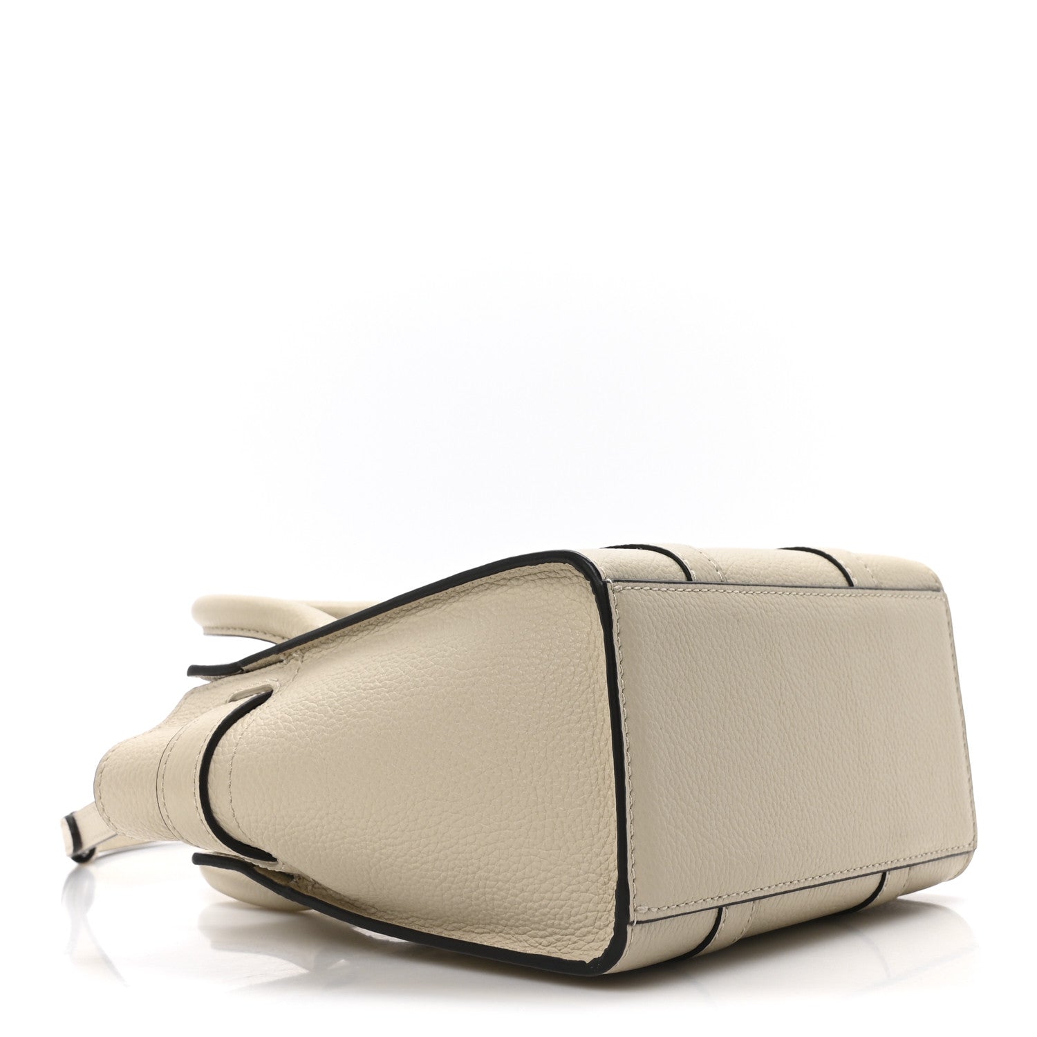 Mulberry Small Classic Grain Micro Zipped Bayswater Chalk 4 of 9