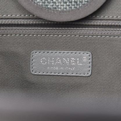 Chanel Canvas Large Deauville Tote Grey 6 of 11