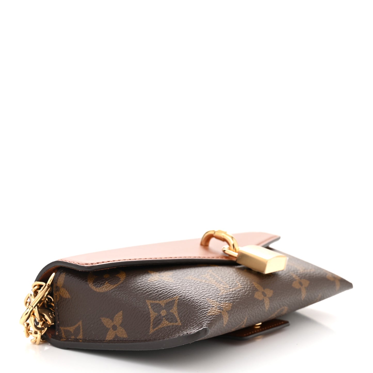 Monogram Padlock On Strap Caramel