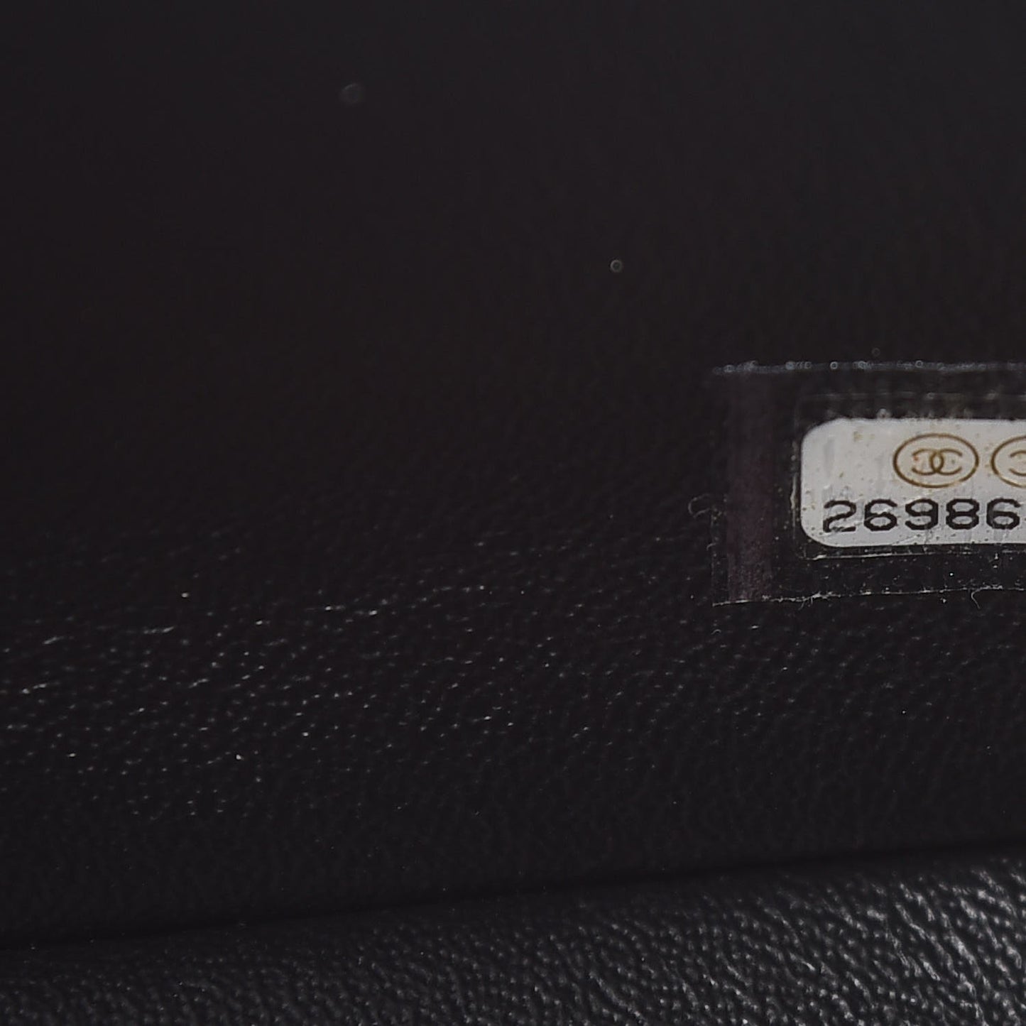 Lambskin Quilted Mini Square Flap Black