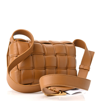 Bottega Veneta Nappa Maxi Intreccio Small Padded Cassette Crossbody Bag Camel 3 of 9