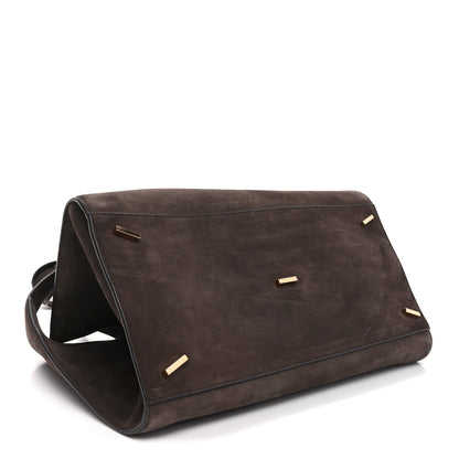 Salvatore Ferragamo Suede Calfskin Large Hug Bag Testa Di Moro 4 of 10