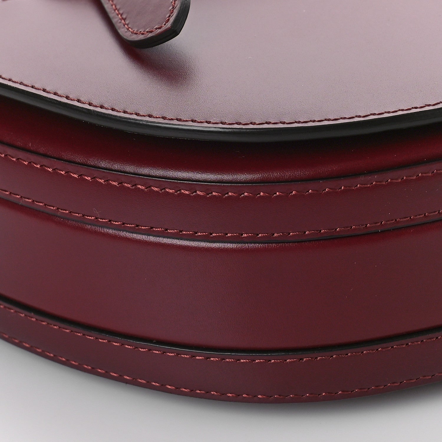 Burberry Calfskin Small Olympia Shoulder Bag Burgundy 7 of 8