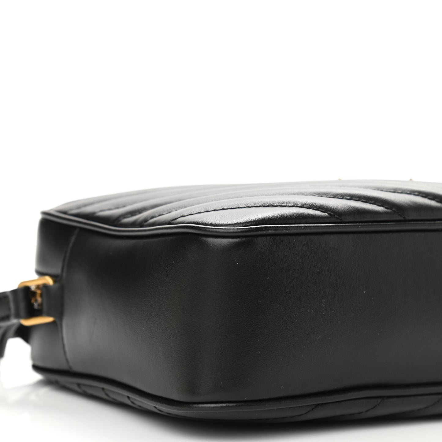 Calfskin Matelasse Monogram Lou Camera Bag Black