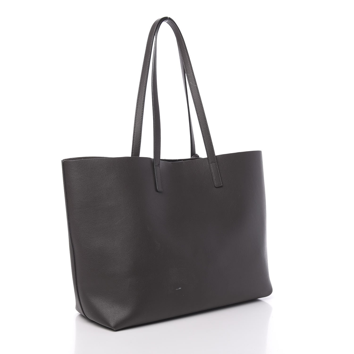 Saint Laurent Calfskin Large Shopping Tote Dark Grey 3 of 18