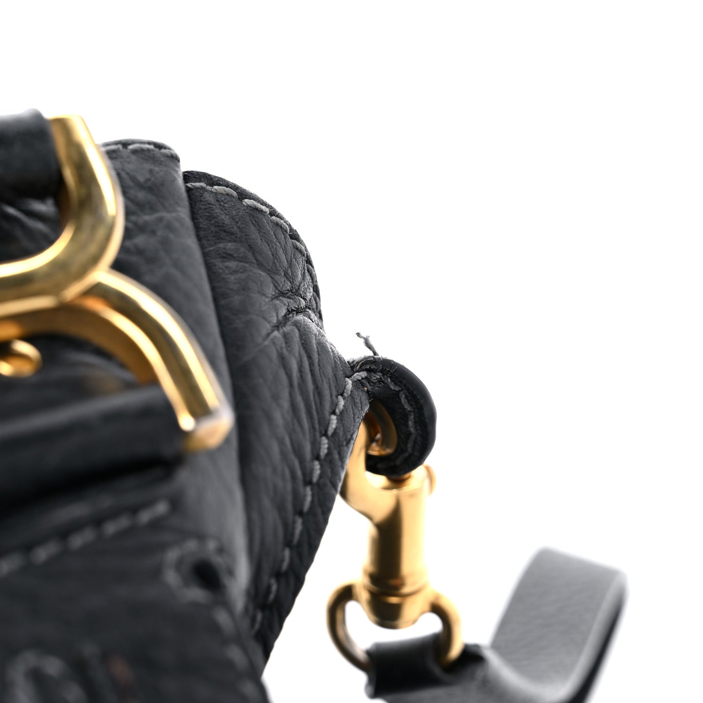 Calfskin Medium Marcie Satchel Black
