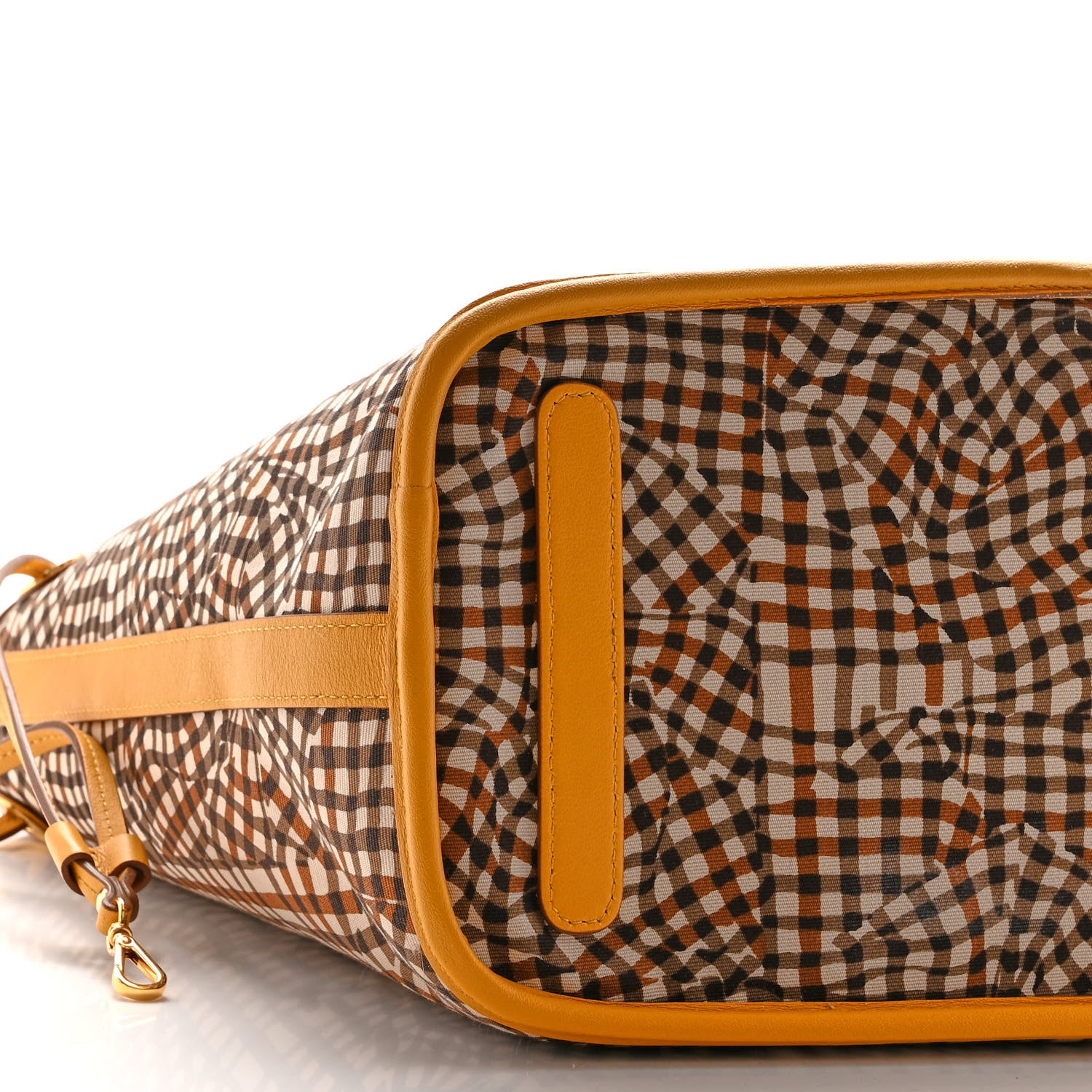 MCM Visetos Medium Liz Reversible Shopper Tote Cognac Yellow 14 of 16