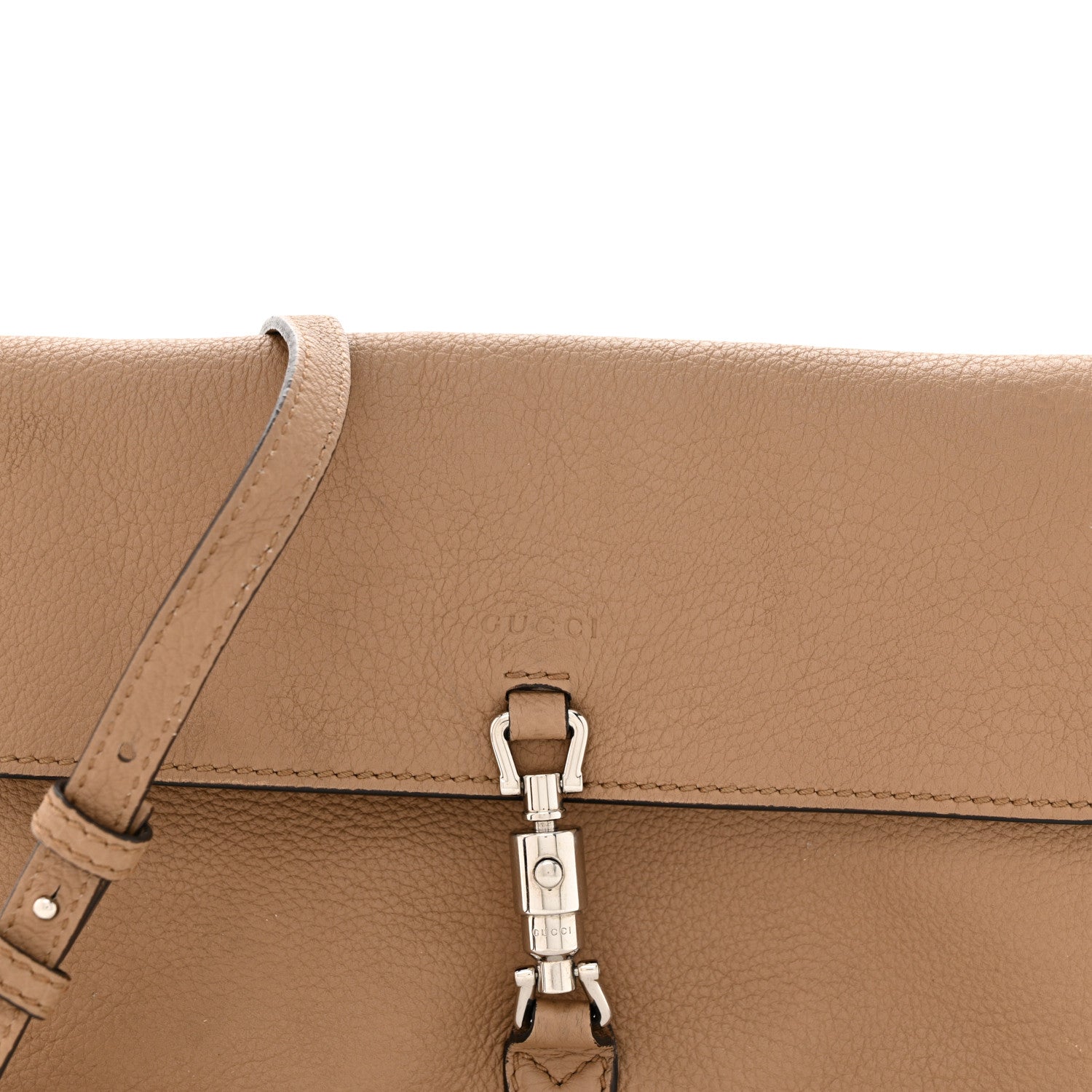 Gucci Grand Prix Calfskin Small Jackie Shoulder Bag Classic Camel 8 of 10