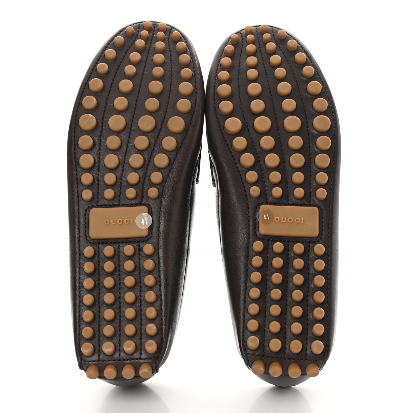 Calfskin Womens Horsebit Driver Loafer 41 Brown