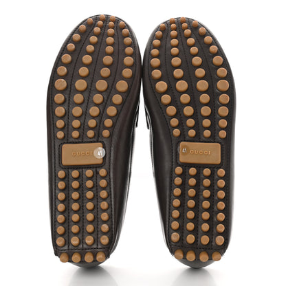Gucci Calfskin Womens Horsebit Driver Loafer 41 Brown 5 of 10