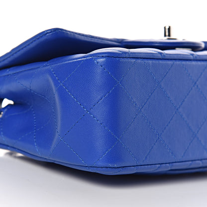 Chanel Lambskin Quilted Mini Rectangular Flap Royal Blue 8 of 9